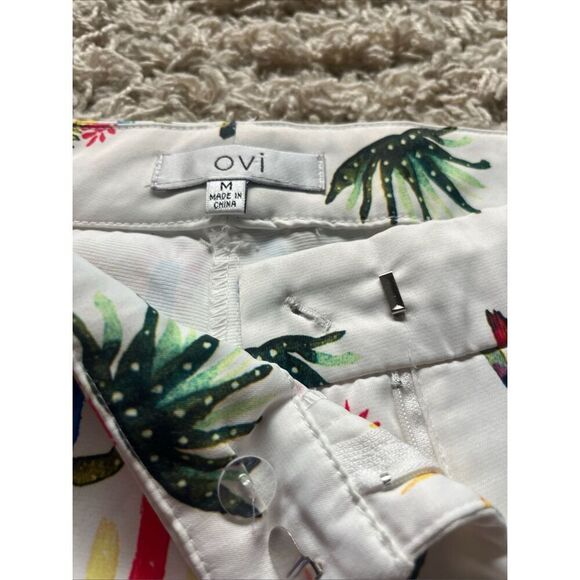 Ovi Multicolor Cactus Print High Waist Shorts M - Picture 2 of 13